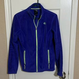 Blue fleece jacket